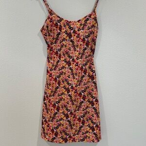 Vero Moda Cami Mini Dress Tie Back Floral Print M